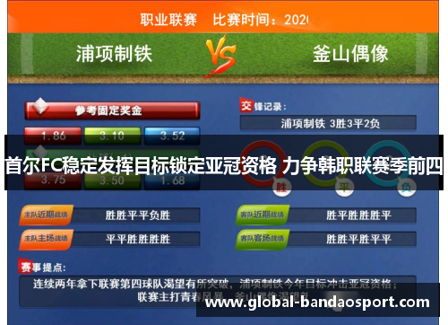 首尔FC稳定发挥目标锁定亚冠资格 力争韩职联赛季前四