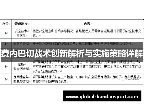 费内巴切战术创新解析与实施策略详解 费内巴切战术创新解析与实施策略详解